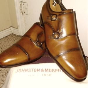 Johnston & Murphy Buchanan Dbl Monk 9.5M [Like New in Box]